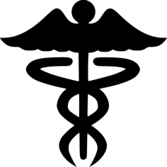 Medical Caduceus Outline Icon Svg Set, Free Vectors File